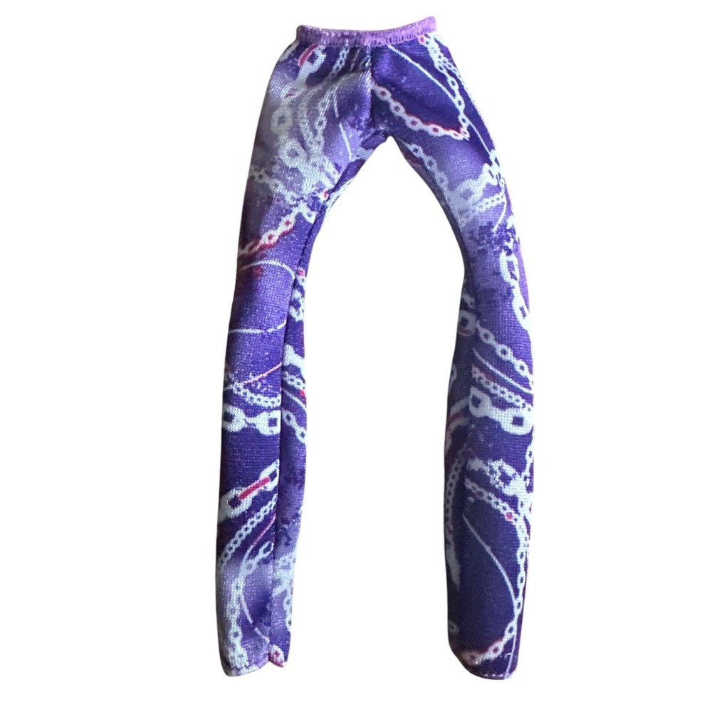 Monster High Doll G1 Spectra Vondergeist Picture Day Purple Chain Pants Leggings